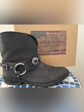 Denim & Supply Ralph Lauren Leather Suede Harness Boot